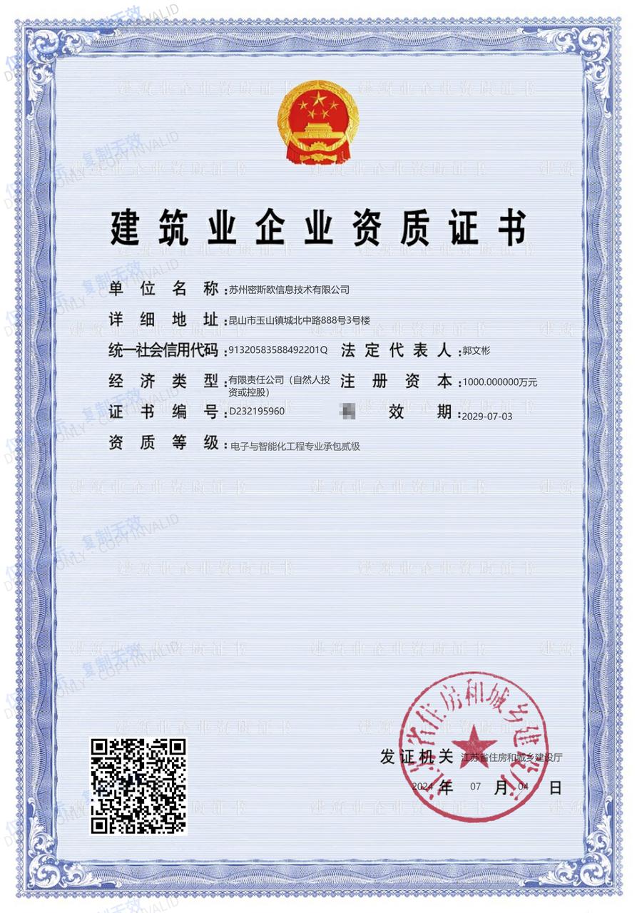 Electronic & Intelligent Engineering Contracting — Grade II (2024)
